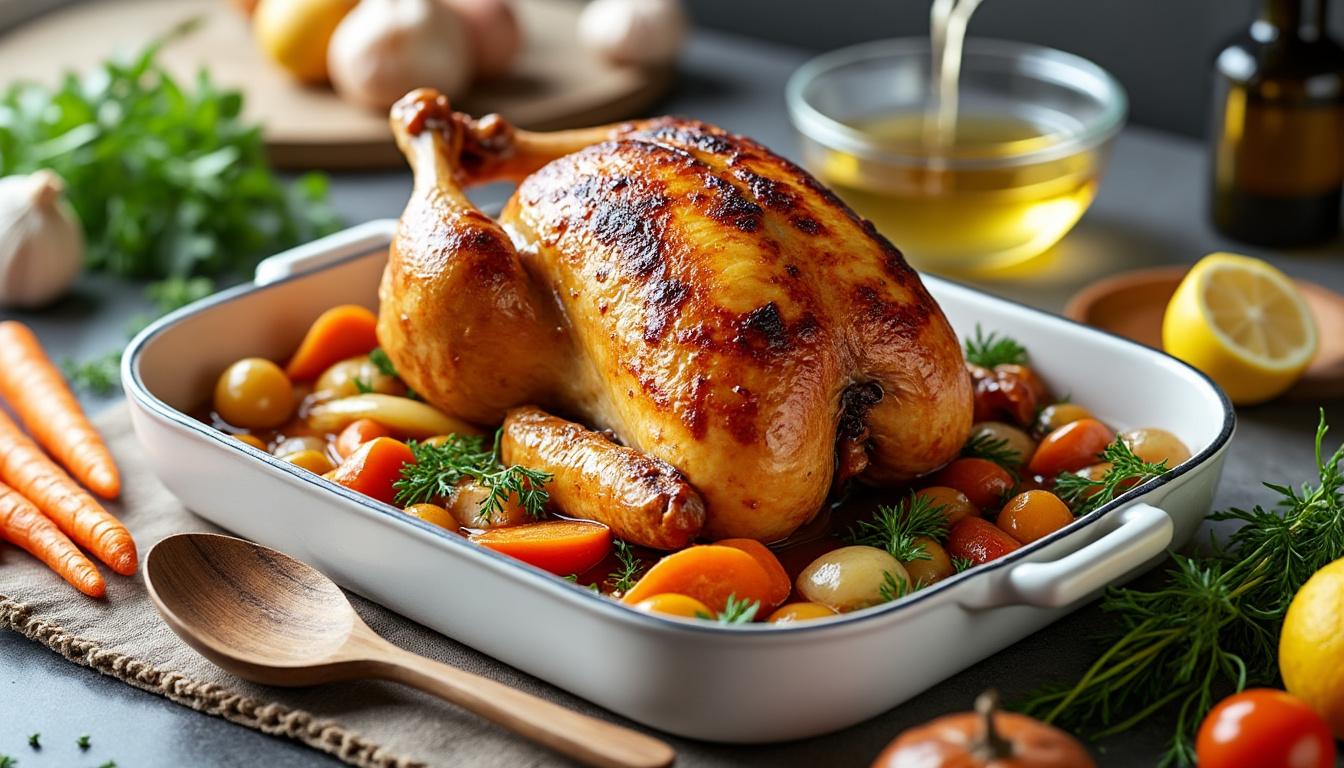 découvrez comment préparer un jus de poulet au four savoureux et parfumé grâce à nos astuces simples et rapides pour sublimer vos plats.