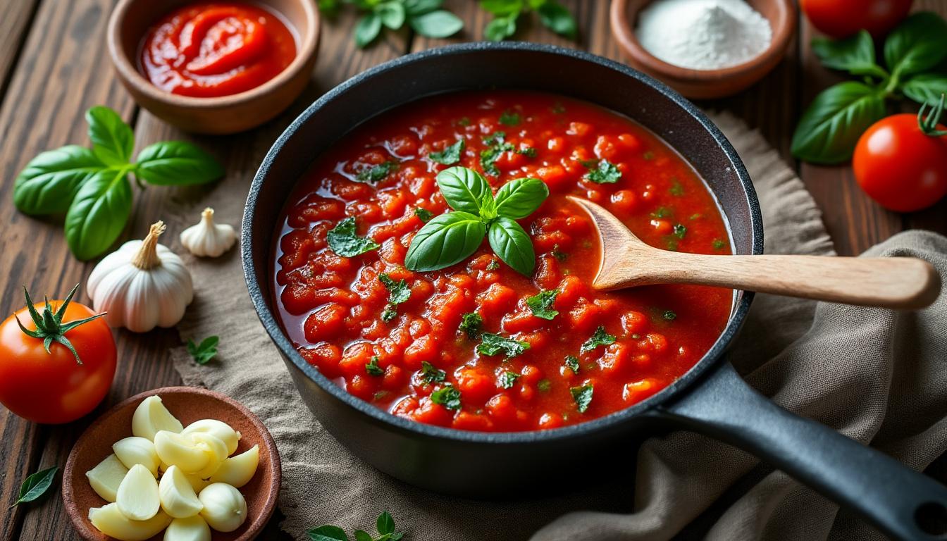 découvrez des astuces simples et efficaces pour épaissir votre sauce tomate maison sans effort, pour une texture parfaite à chaque fois.