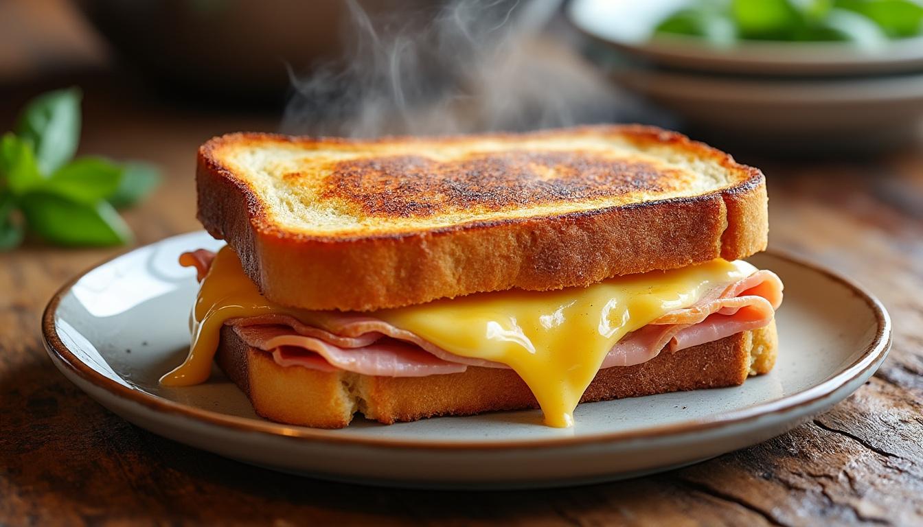 découvrez notre recette simple de croque monsieur au four pour un sandwich parfaitement croustillant et fondant, idéal pour un repas rapide et gourmand.