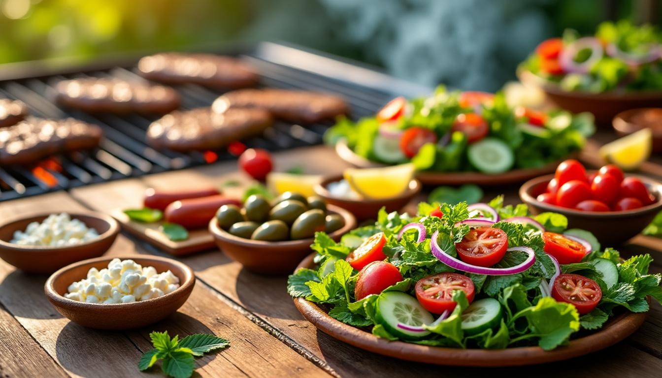 découvrez des recettes fraîches de salades parfaites pour accompagner vos grillades lors d'un barbecue estival. idées faciles et savoureuses pour un repas réussi.