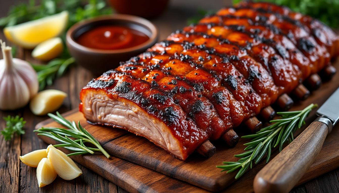 découvrez notre recette simple de travers de porc au four pour une viande tendre et savoureuse, parfaite pour un repas convivial et gourmand.