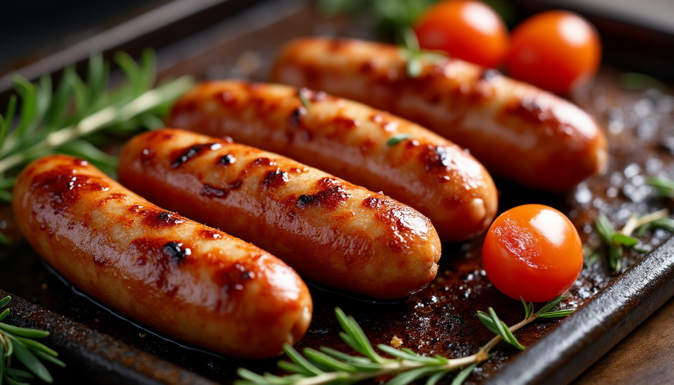découvrez comment cuire parfaitement vos chipolatas au four pour obtenir une peau dorée et croustillante à souhait, idéal pour un repas savoureux et facile.
