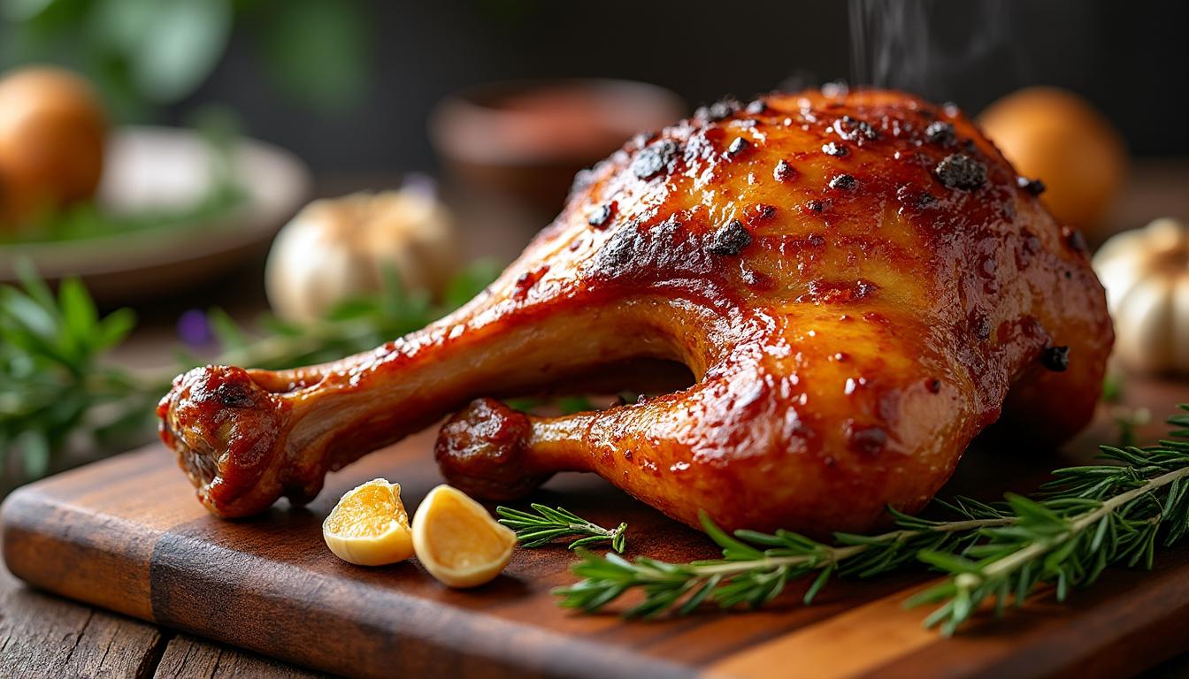 découvrez l’astuce incontournable pour une cuisse de canard au four avec une peau croustillante et une chair fondante, pour un plat savoureux et réussi à chaque fois.
