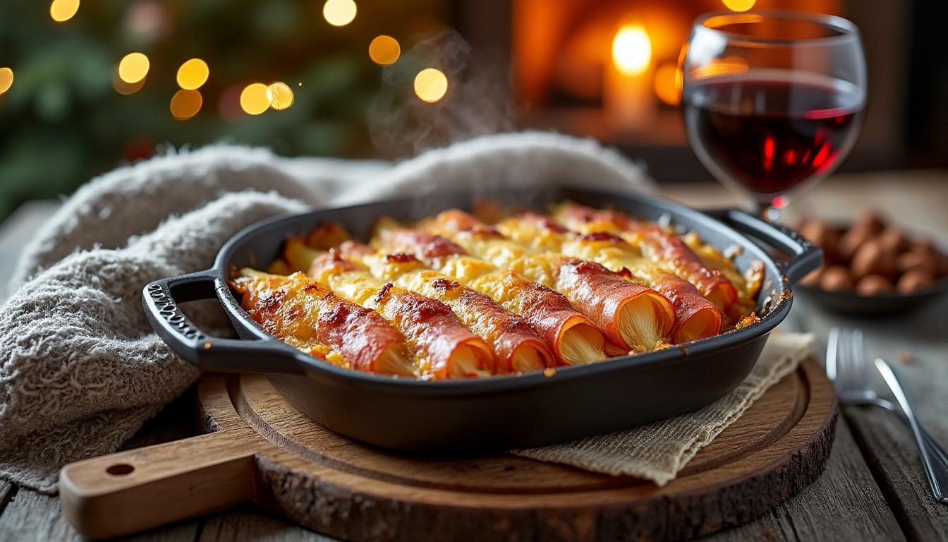 découvrez la recette traditionnelle des endives au jambon au four, un plat réconfortant et savoureux qui réchauffe parfaitement les soirées d’hiver en famille.