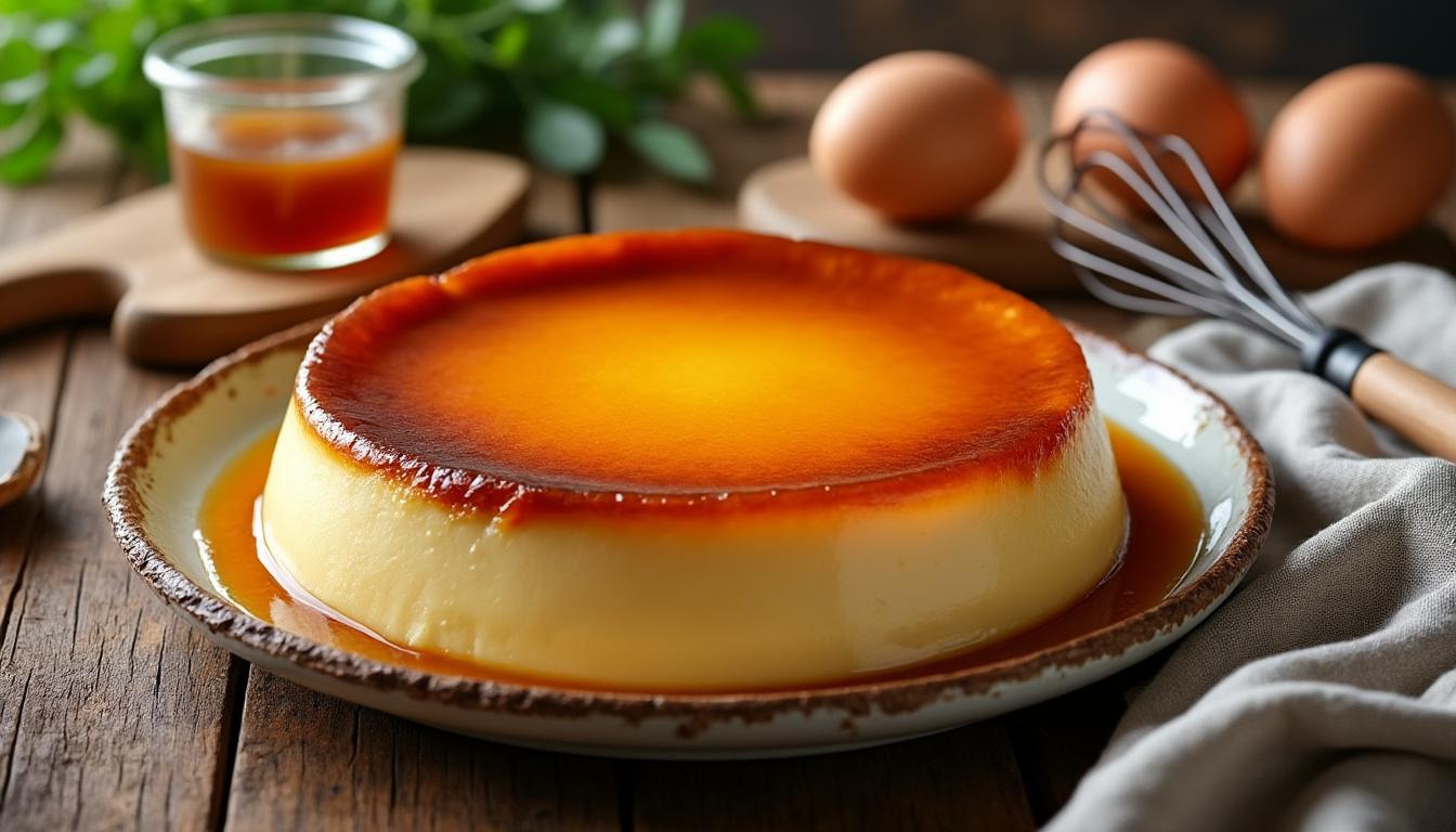 découvrez la recette traditionnelle du flan aux œufs à l'ancienne, cuit au four, pour un dessert simple, fondant et savoureux qui ravira toute la famille.