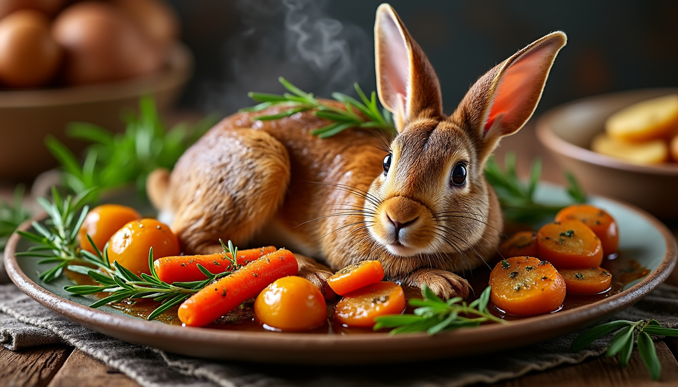 découvrez comment cuisiner le lapin au four avec une cuisson lente pour obtenir une viande tendre et savoureuse, idéale pour un repas gourmand et convivial.