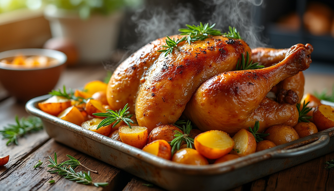 découvrez l'astuce parfaite pour réussir un poulet pomme de terre au four savoureux et croustillant à chaque cuisson. un plat simple et délicieux pour toutes vos envies gourmandes.