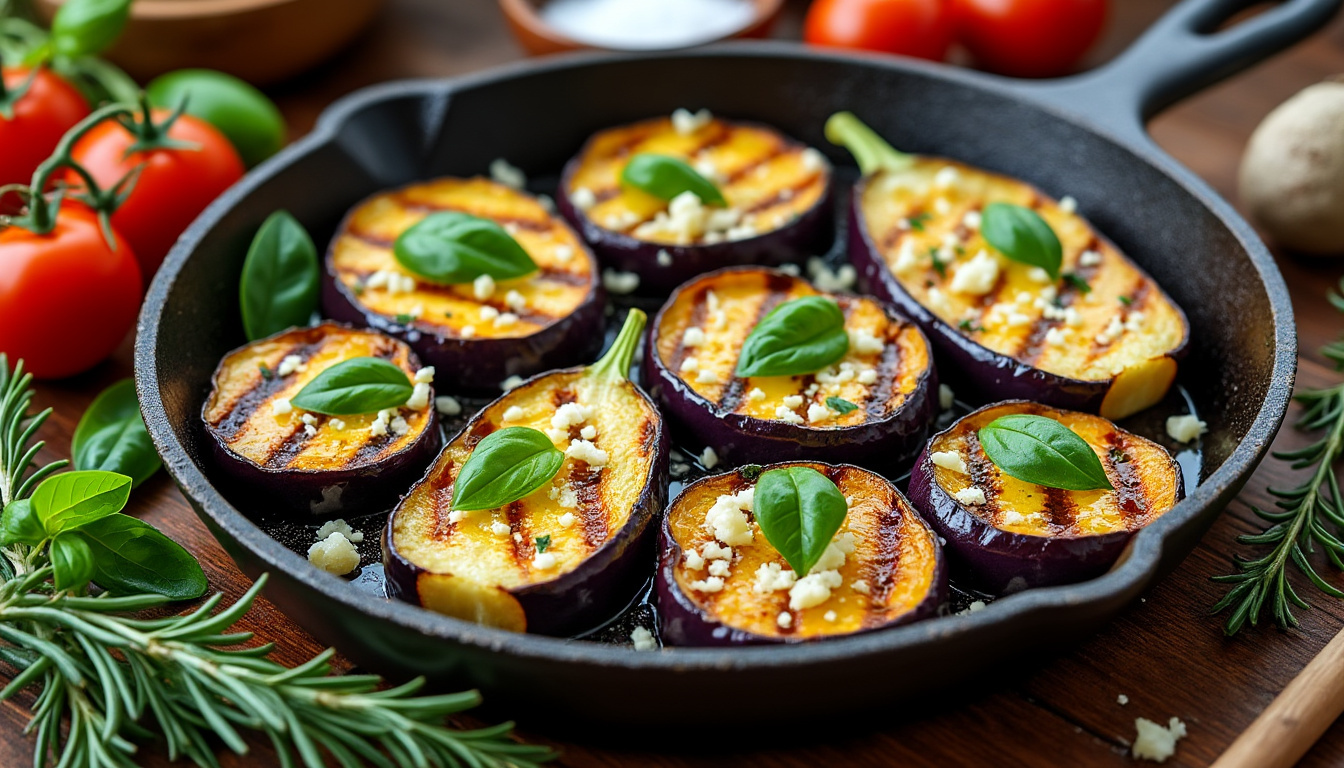 découvrez la recette facile des aubergines grillées au four à l’italienne, alliant saveurs authentiques et simplicité pour un plat délicieux et parfumé.