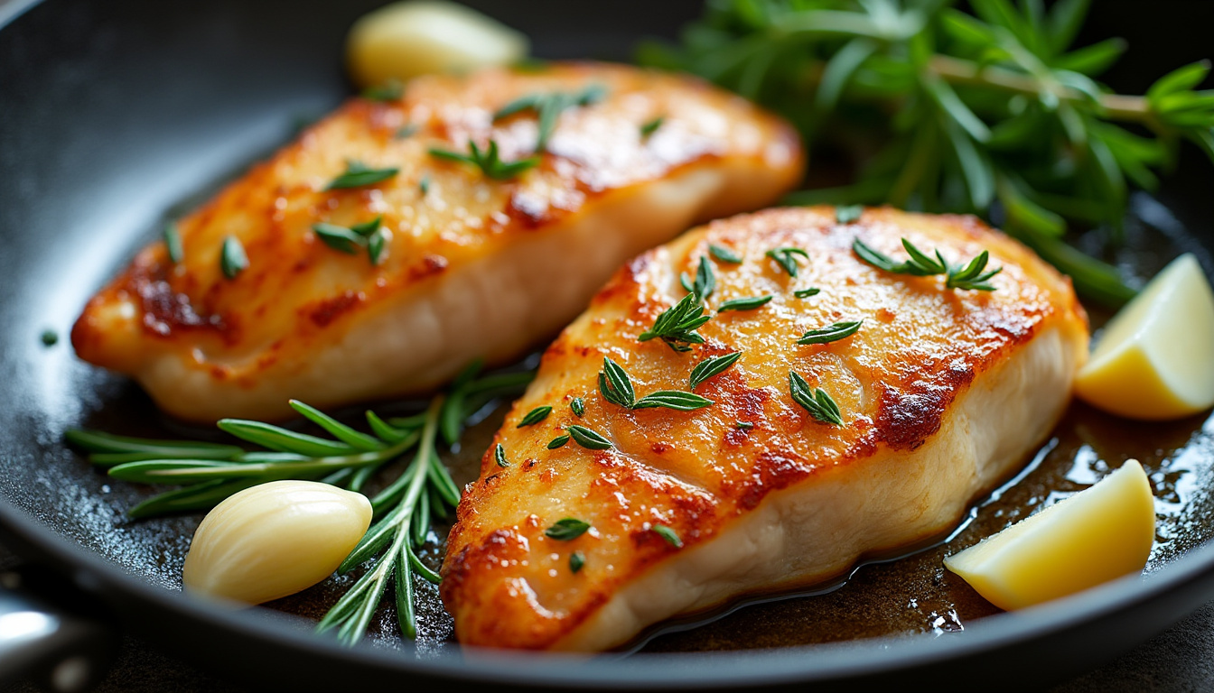 découvrez nos astuces simples pour réussir la cuisson du filet de poulet à la poêle, afin d'obtenir une viande tendre et savoureuse à chaque fois.