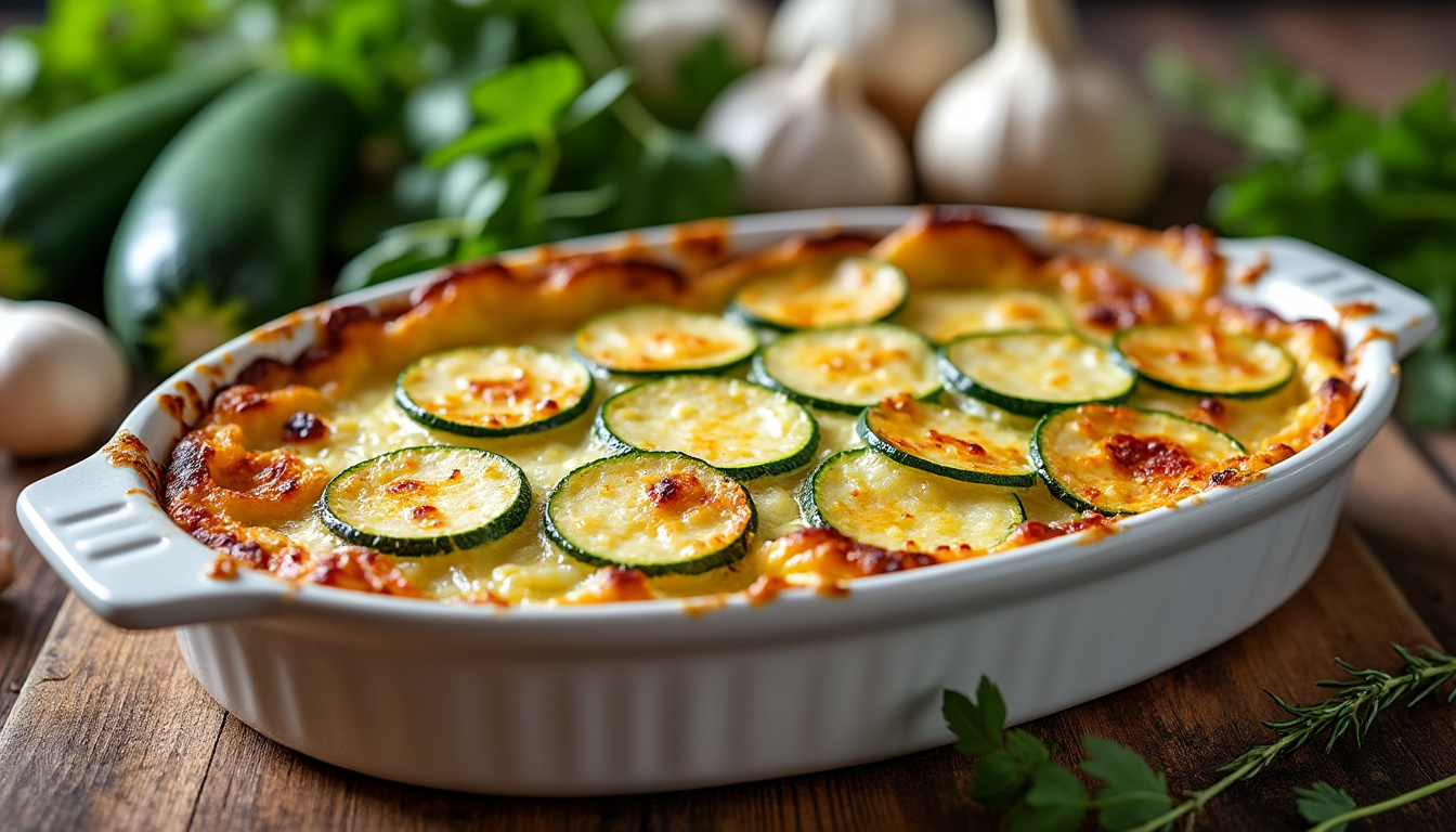 découvrez notre recette facile de gratin de courgettes au four pour un plat fondant et délicieusement doré, parfait pour régaler toute la famille.