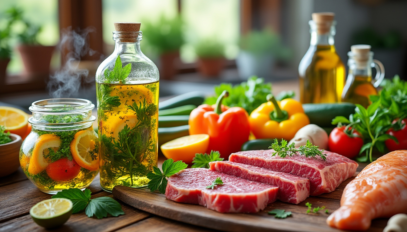 découvrez nos astuces simples et efficaces pour sublimer viandes et légumes grâce à une marinade parfaite en quelques heures.