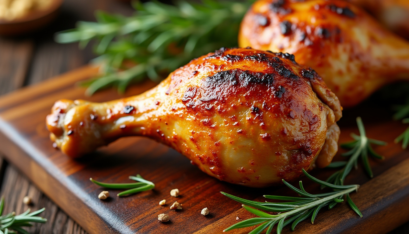 découvrez comment réussir parfaitement votre pilon de poulet au four grâce à notre astuce pour obtenir une peau croustillante et une chair juteuse à chaque fois.