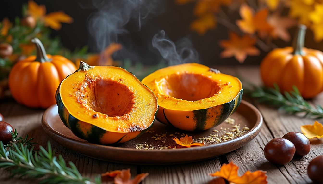 découvrez notre recette simple et savoureuse de potimarron au four, parfaite pour régaler vos papilles en automne avec des saveurs chaleureuses et réconfortantes.