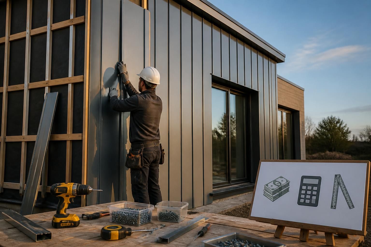 découvrez nos conseils pratiques pour la pose d'un bardage zinc vertical et obtenez une estimation précise des prix pour votre projet de rénovation ou construction.