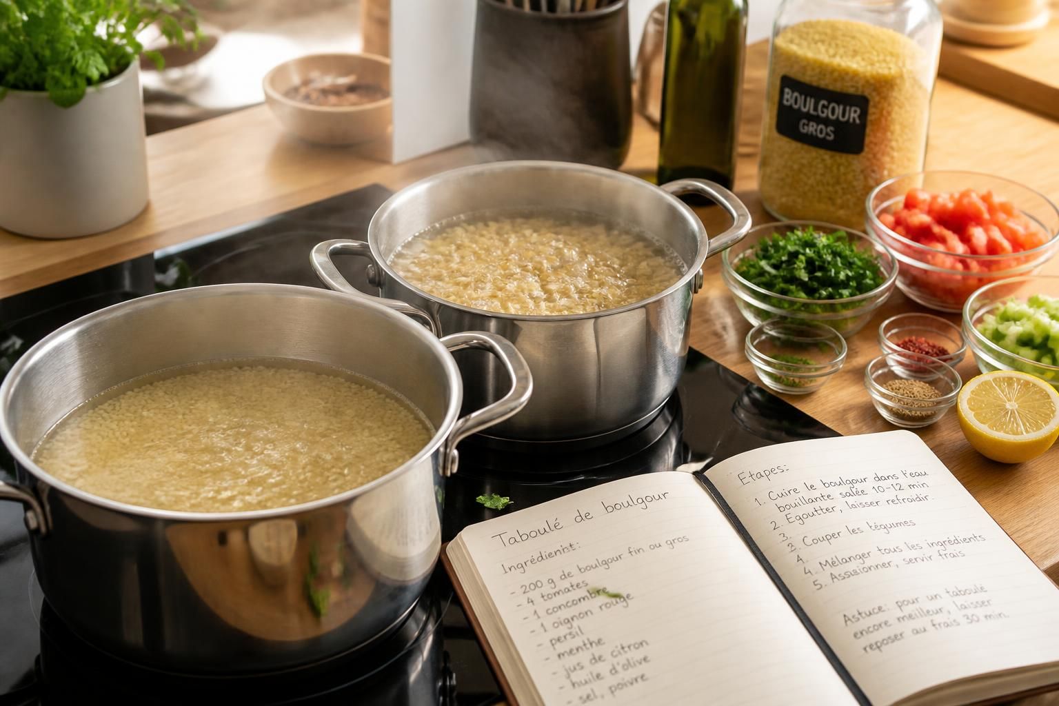 découvrez comment cuire parfaitement le boulgour, qu'il soit fin ou gros, pour réussir toutes vos recettes avec simplicité et goût.