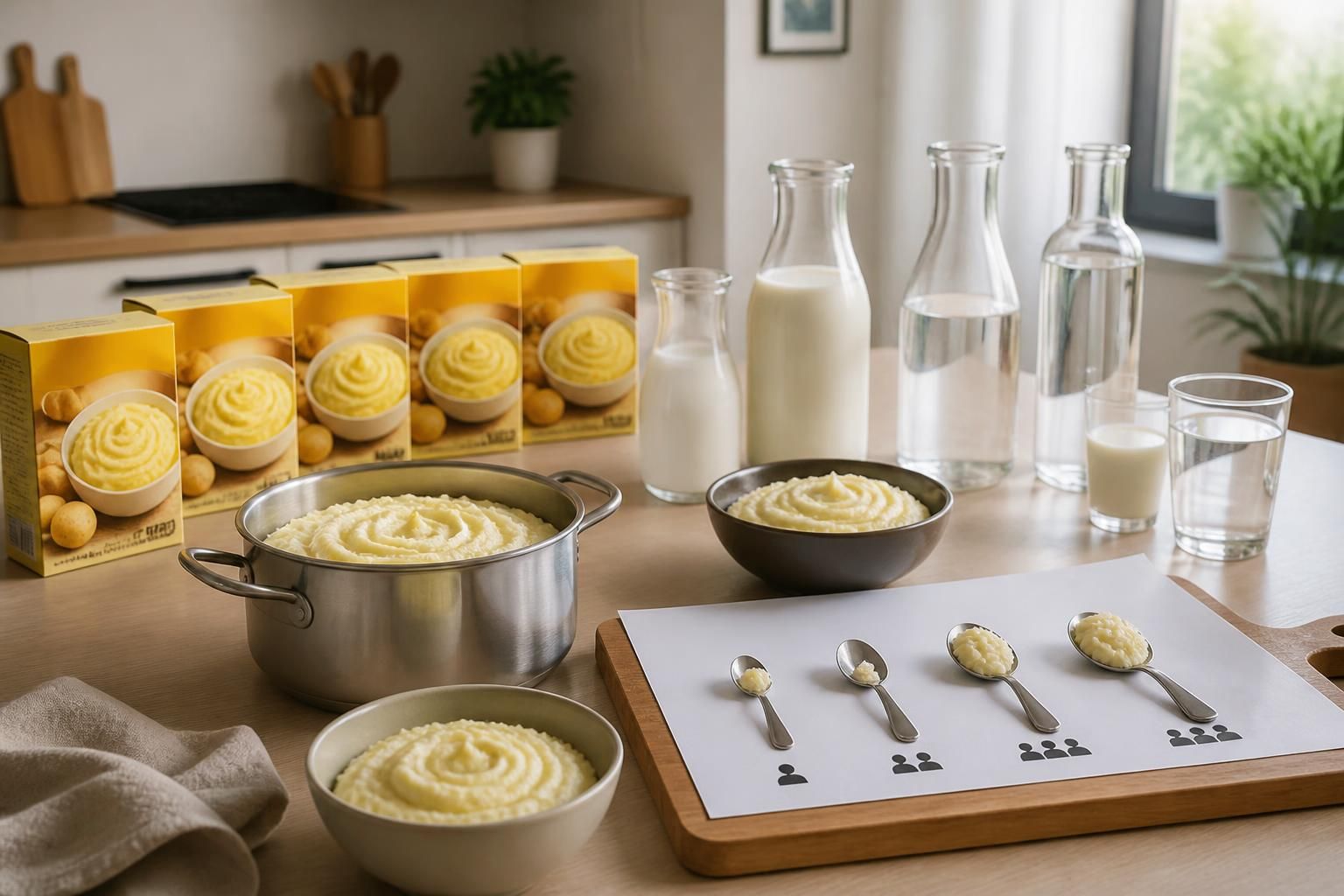 découvrez comment doser précisément le lait et l'eau pour préparer une purée mousline parfaite, adaptée au nombre de personnes grâce à notre guide simple et pratique.