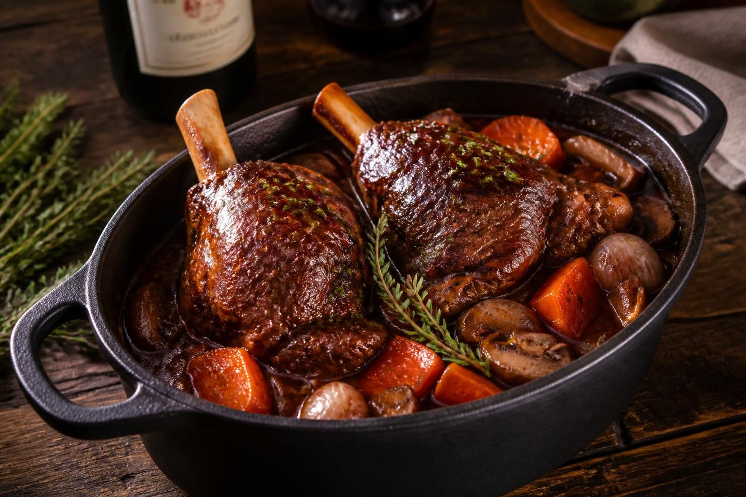 découvrez notre recette de souris d'agneau à mijoter au vin rouge pour une viande tendre et savoureuse, parfaite pour un repas réconfortant et gourmand.