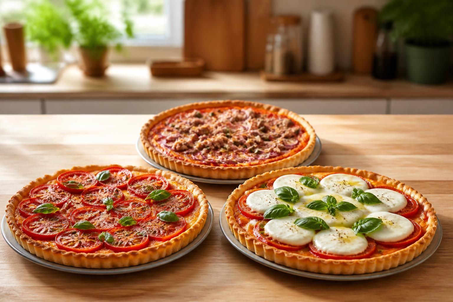 découvrez nos recettes de tartes à la tomate, avec des variantes savoureuses à la moutarde, au thon ou à la mozzarella, pour des plats gourmands et faciles à réaliser.