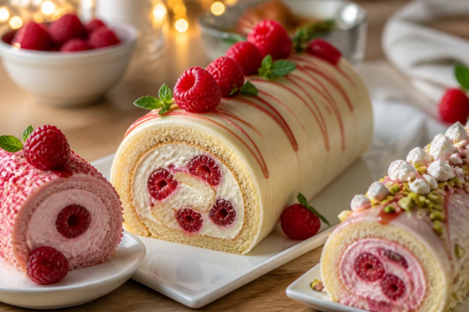 découvrez des recettes gourmandes de bûche chocolat blanc framboise ainsi que des variantes originales pour surprendre vos invités lors des fêtes.