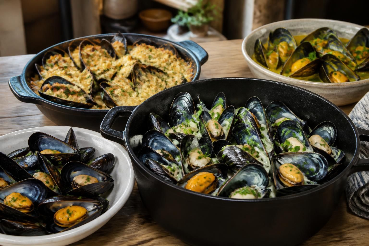 découvrez la recette traditionnelle des moules à la bretonne et ses variantes gourmandes pour un repas savoureux et authentique. facile à préparer, parfait pour toutes les occasions.