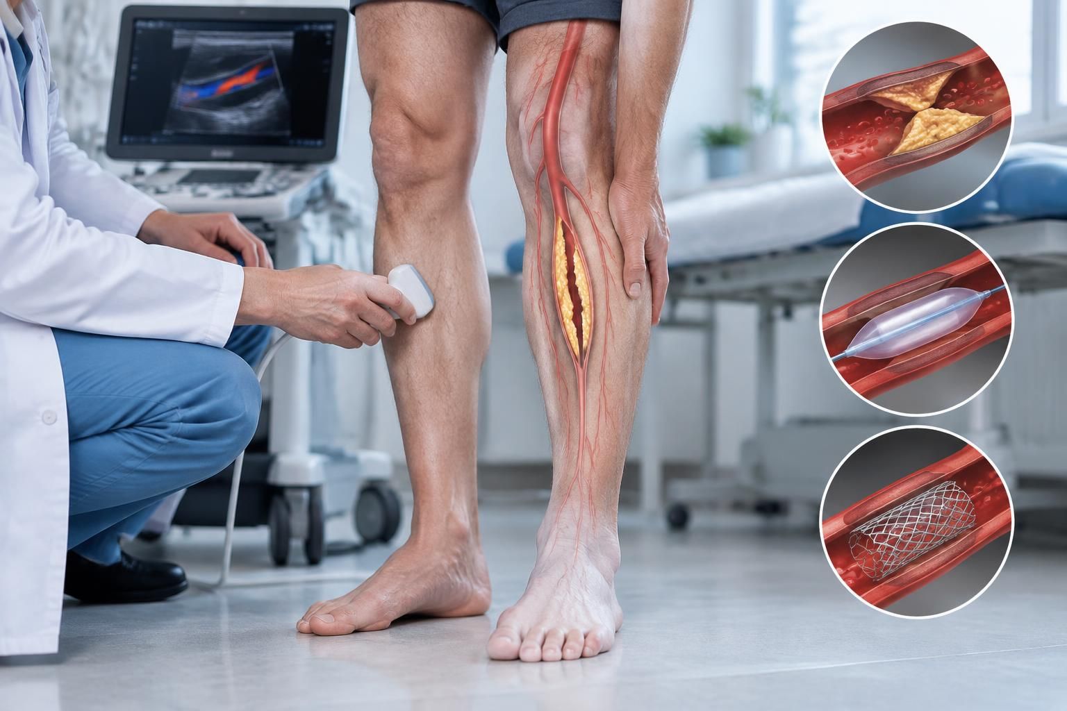 découvrez les symptômes d’une artère bouchée dans la jambe, les examens pour la diagnostiquer et les traitements possibles.