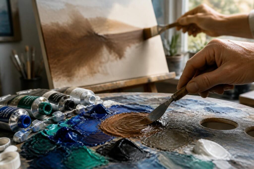 découvrez comment créer la couleur marron en peinture sans recourir au rouge ou au jaune, grâce à des mélanges alternatifs et astuces simples pour vos œuvres artistiques.