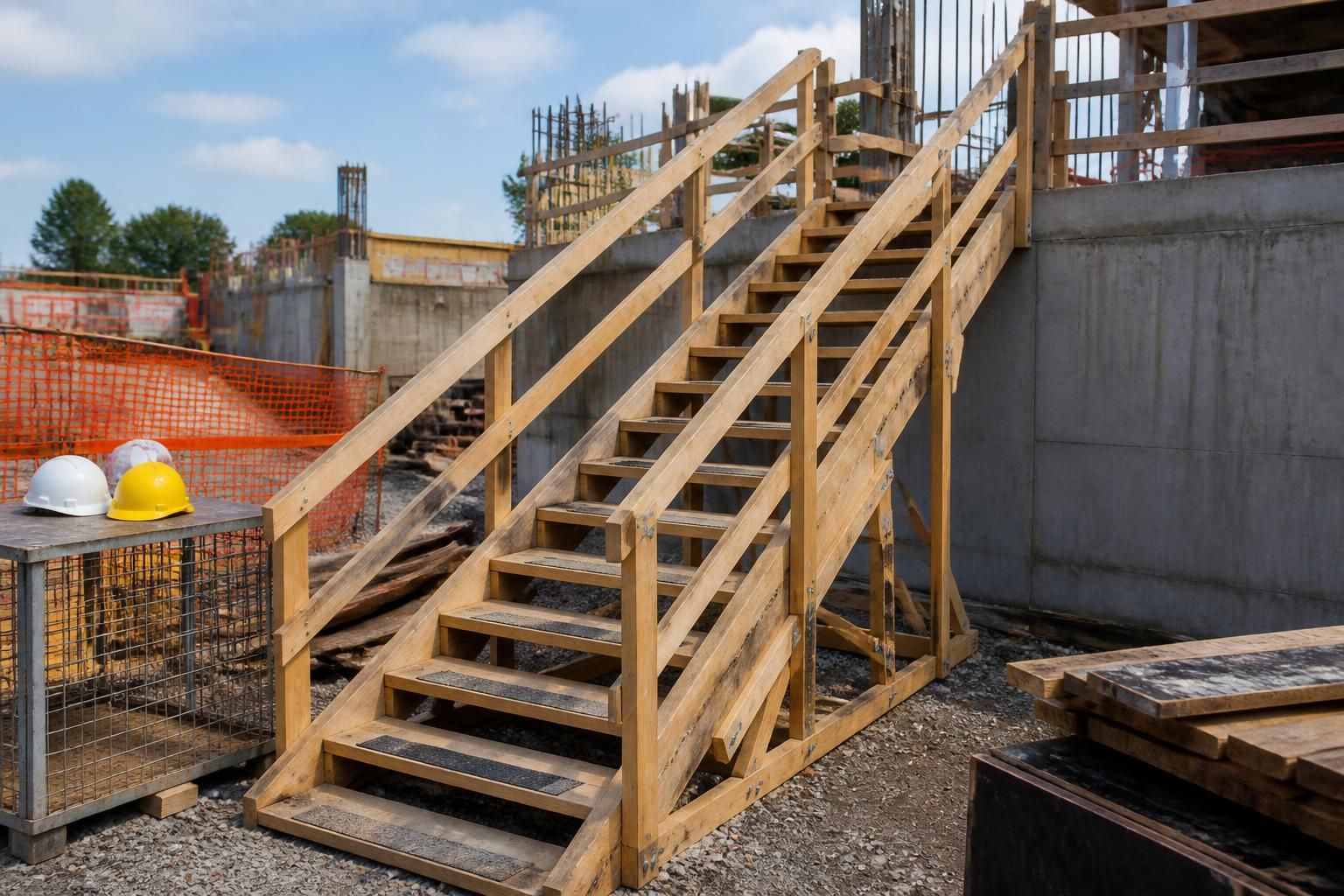 découvrez les règles de sécurité essentielles à respecter pour la norme des escaliers provisoires de chantier, afin d'assurer la protection des travailleurs et la conformité réglementaire.