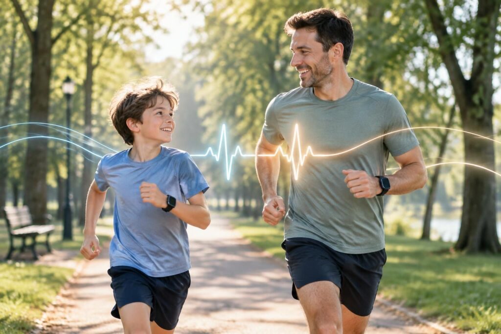 découvrez les repères de fréquence cardiaque selon l’âge pour adapter l’effort chez l’enfant et l’adulte, et mieux comprendre les zones d’intensité.
