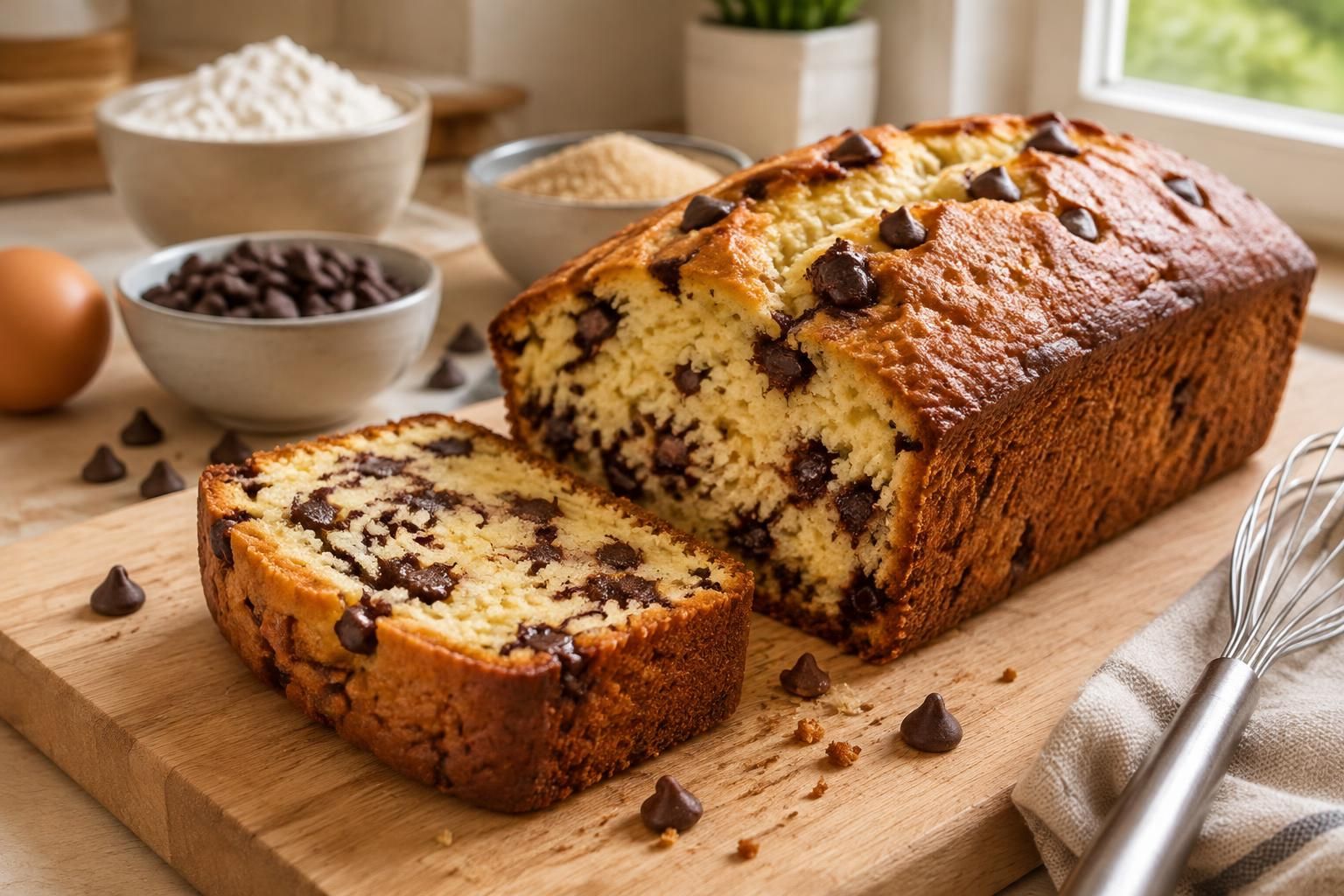 découvrez la recette pas à pas d’un cake aux pépites de chocolat moelleux et gourmand, facile à préparer pour le goûter ou le dessert.